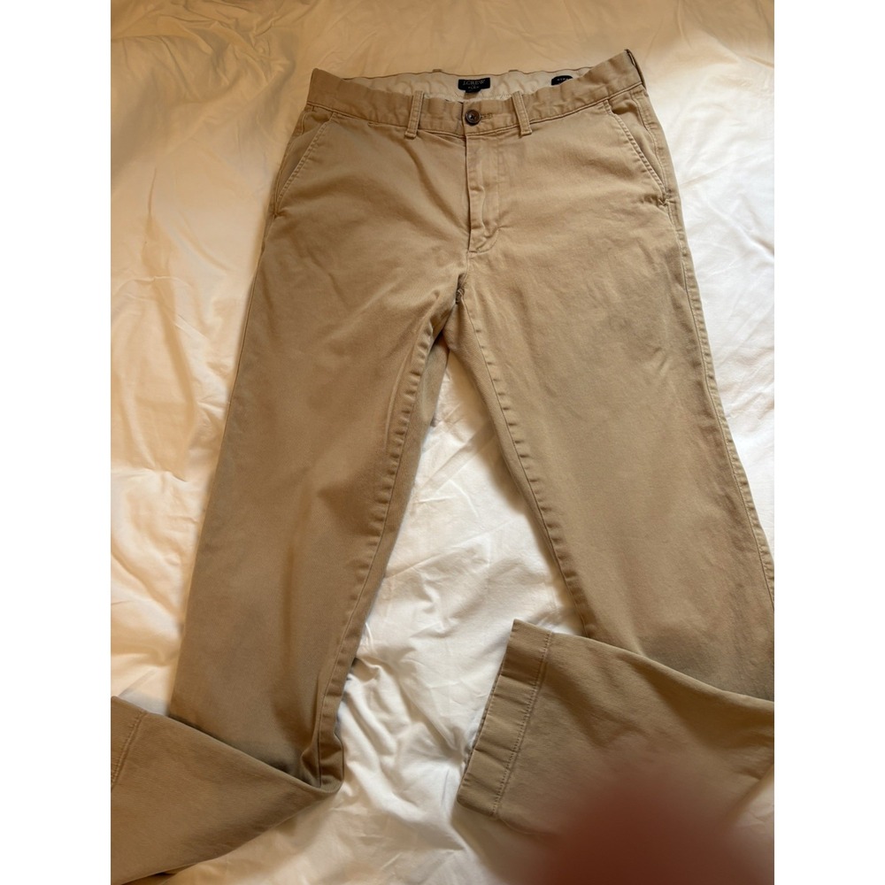 J Crew Flex Chino Pants Mens 30x32 Khaki Tan